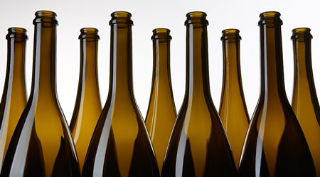 Glasflaschen für Wein